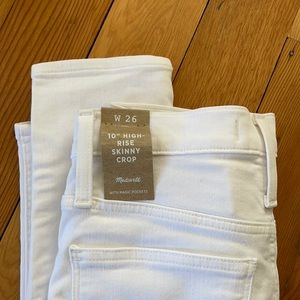 Madewell high rise skinny crop